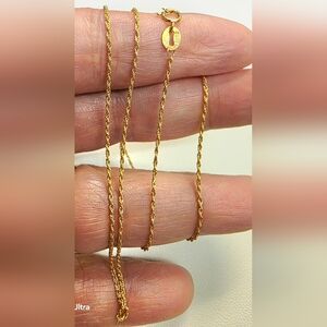 💛18k Gold Rope Chain Necklace